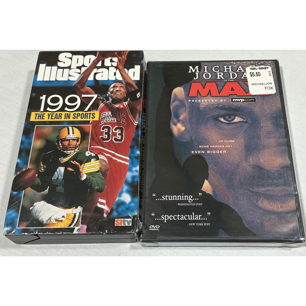 Michael Jordan To The Max DVD Sports Illustrated 1997 VHS Bundle